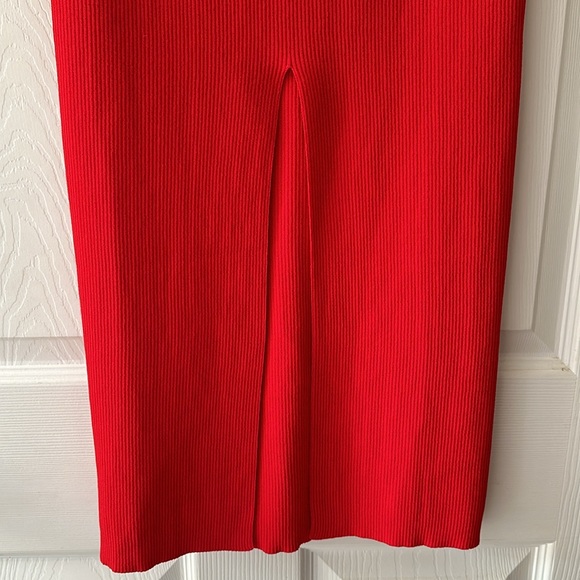 NIA Red Ribbed Skirt/Top Set Small - Picture 8 of 16